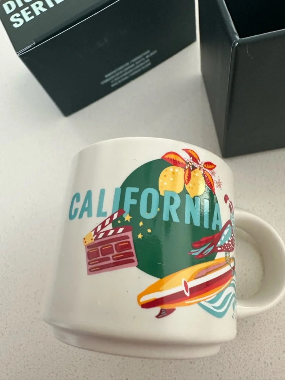Starbucks Red & Mint Heart Keychain Gift Mug Set (2fl mug)